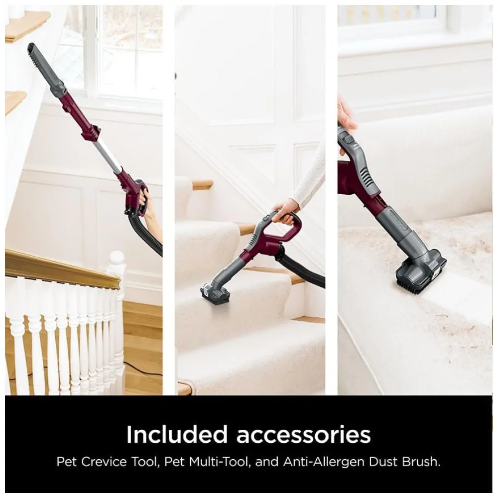 Aspirador Vertical Shark DETECT LiftAway com Tecnologia Detect, Escova Autolimpante Sem Enroscar pelos, Selo Completo Antialérgico e Neutralizador de Odores,
