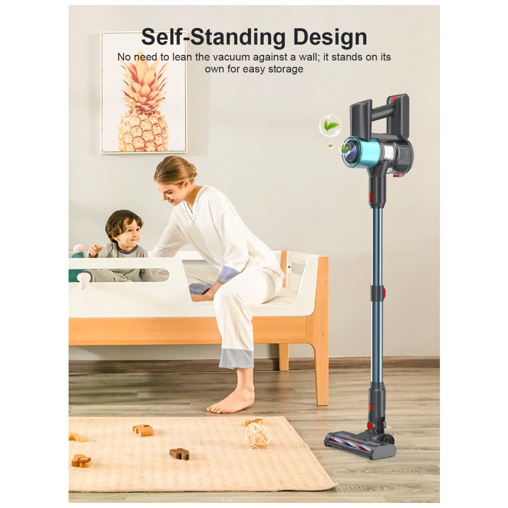 ectqw3v2vttd0b_3 jpg - Aspirador de Pó sem Fio GGV, Autonomia de 35 Min, Design Autônomo c Base de Carregamento Parede, 3 Modos p pelos de Animais, Tapetes e Pisos Azul