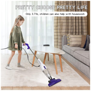 Aspirador de Pó com Fio Intercleaner Potência de Sucção de 15 KPa, 400 W, 12 em 1, Leve e Sem Saco, Portátil, Ultrassilencioso para Pisos 120 cm.