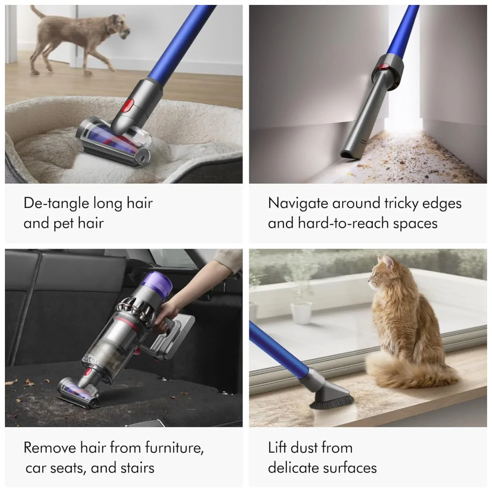 Aspirador de Pó Sem Fio Dyson V11 Origin, Nickel Azul Potência e Versatilidade para Limpeza Profunda