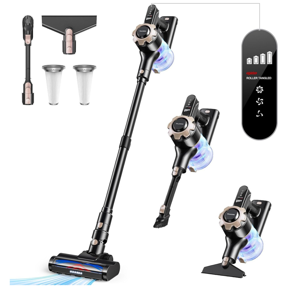 ectqzvhmmq9d0b_0 jpg - Aspirador de Pó sem Fio 8 em 1, Leve e Potente com 45 Minutos de Autonomia Ideal para Carpetes, Pêlos de Animais, Pisos de Madeira, Preto,Trucozie