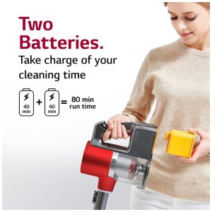 ectq7xkn2kq70b_1 jpg - Aspirador de Pó Cordzero A9 sem Fio Recarregável com 2 Baterias, LG A905RM, Vermelho