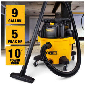 Aspirador de Pó Seco e Úmido 34L, 4.5CV de Potência com Extensores, 110v, DEWALT DXV09PA, Amarelo