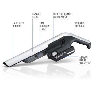 Aspirador de Pó Multifuncional Portátil sem Fio e Super Leve, 110V, Hoover BH57010, Branco