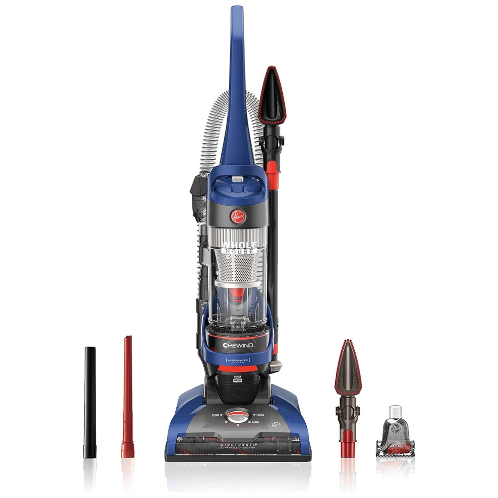 Aspirador de Pó WindTunnel com 2 Rebobinador com Filtro HEPA, 110v, HOOVER UH71250, Azul