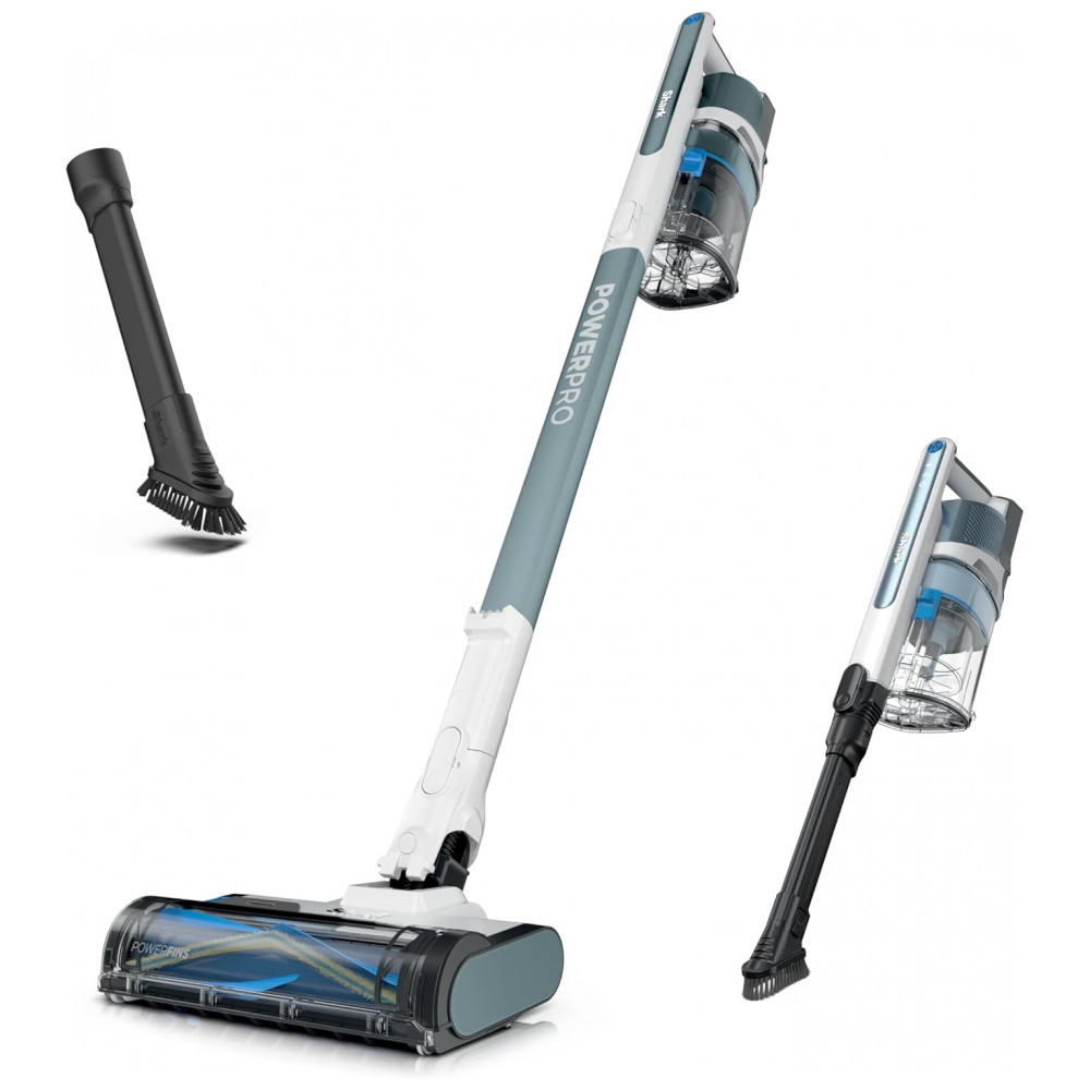 Aspirador de Pó Sem Fio Shark PowerPro Plus Essential, Leve, Recarregável, Tecnologia FloorDetect, Filtro HEPA, Autonomia de até 50 Minutos, Sucção Po