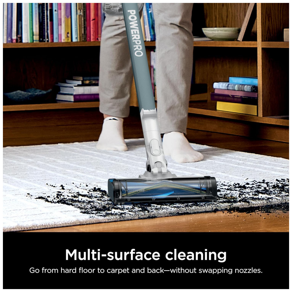 Aspirador de Pó Sem Fio Shark PowerPro Plus Essential, Leve, Recarregável, Tecnologia FloorDetect, Filtro HEPA, Autonomia de até 50 Minutos, Sucção Po