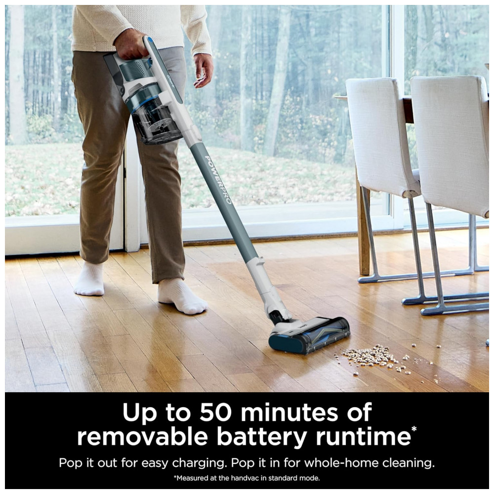 Aspirador de Pó Sem Fio Shark PowerPro Plus Essential, Leve, Recarregável, Tecnologia FloorDetect, Filtro HEPA, Autonomia de até 50 Minutos, Sucção Po