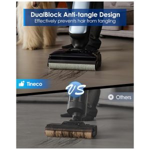 Aspirador de Pó Tineco Floor One S9 Artist Pro Wet Dry, 22kPa de Sucção, Design Anti Emaranhado, Autolimpeza Flashdry , Até 75 Min de Autonomia