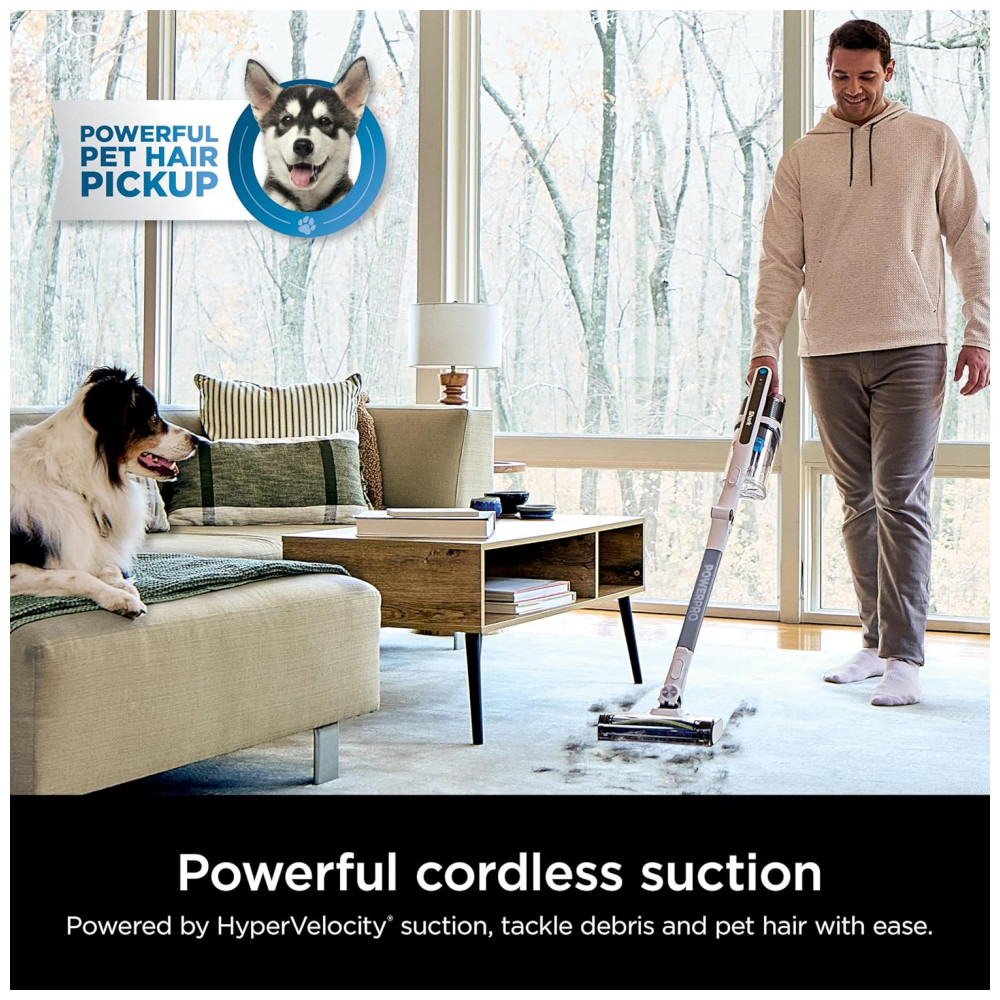 Aspirador de Pó sem Fio Shark PowerPro Flex Reveal Plus, Tecnologia DirtReveal FloorDetect, Filtro HEPA, para Carpetes e Pisos Duros,