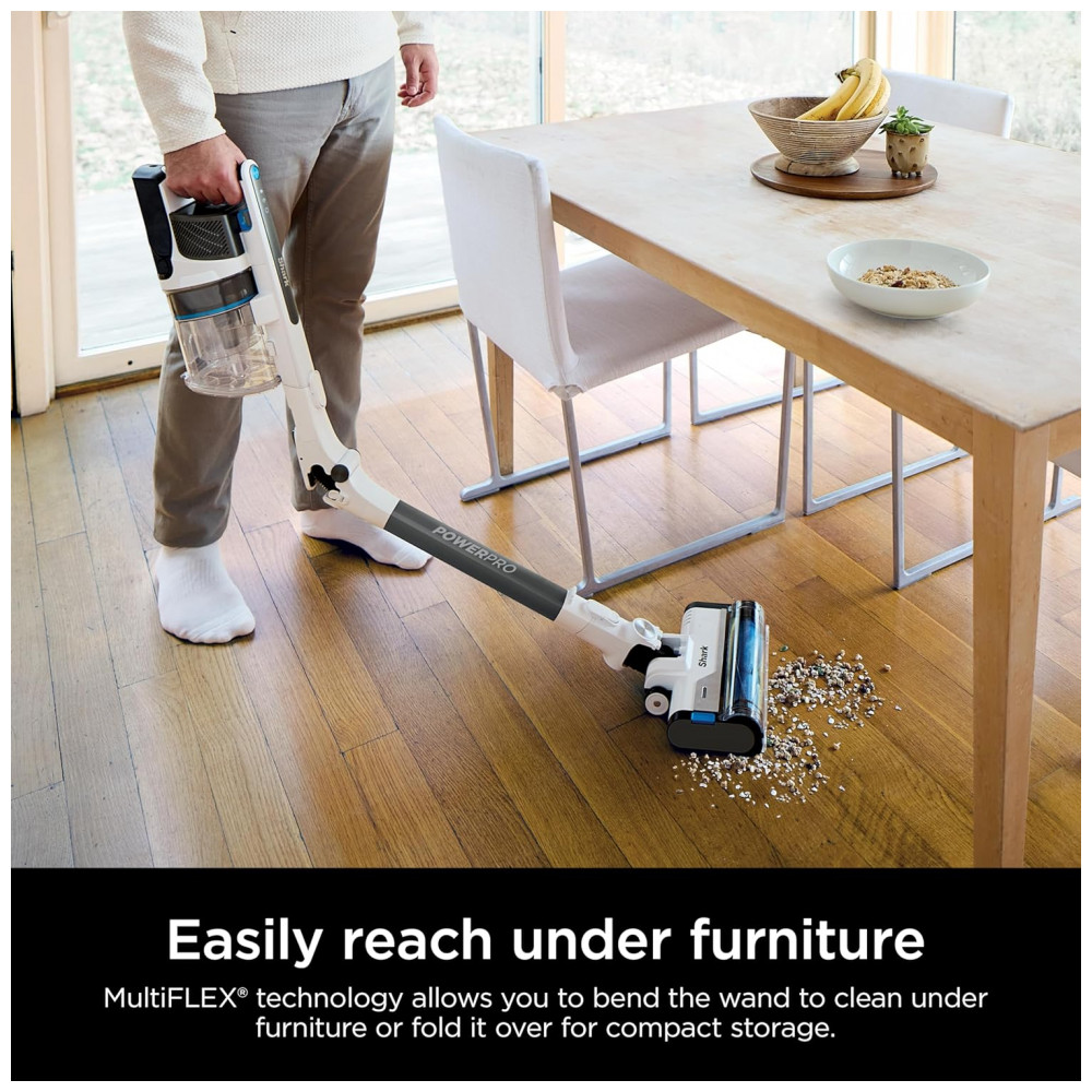 Aspirador de Pó sem Fio Shark PowerPro Flex Reveal Plus, Tecnologia DirtReveal FloorDetect, Filtro HEPA, para Carpetes e Pisos Duros,