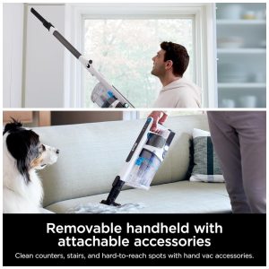 Aspirador de Pó sem Fio Shark PowerPro Flex Reveal Plus, Tecnologia DirtReveal FloorDetect, Filtro HEPA, para Carpetes e Pisos Duros,