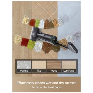 Aspirador e Mop DREAME H12 PRO Limpeza Eficiente e Inteligente, Autolimpeza com Ar Quente, Bateria de Longa Duração