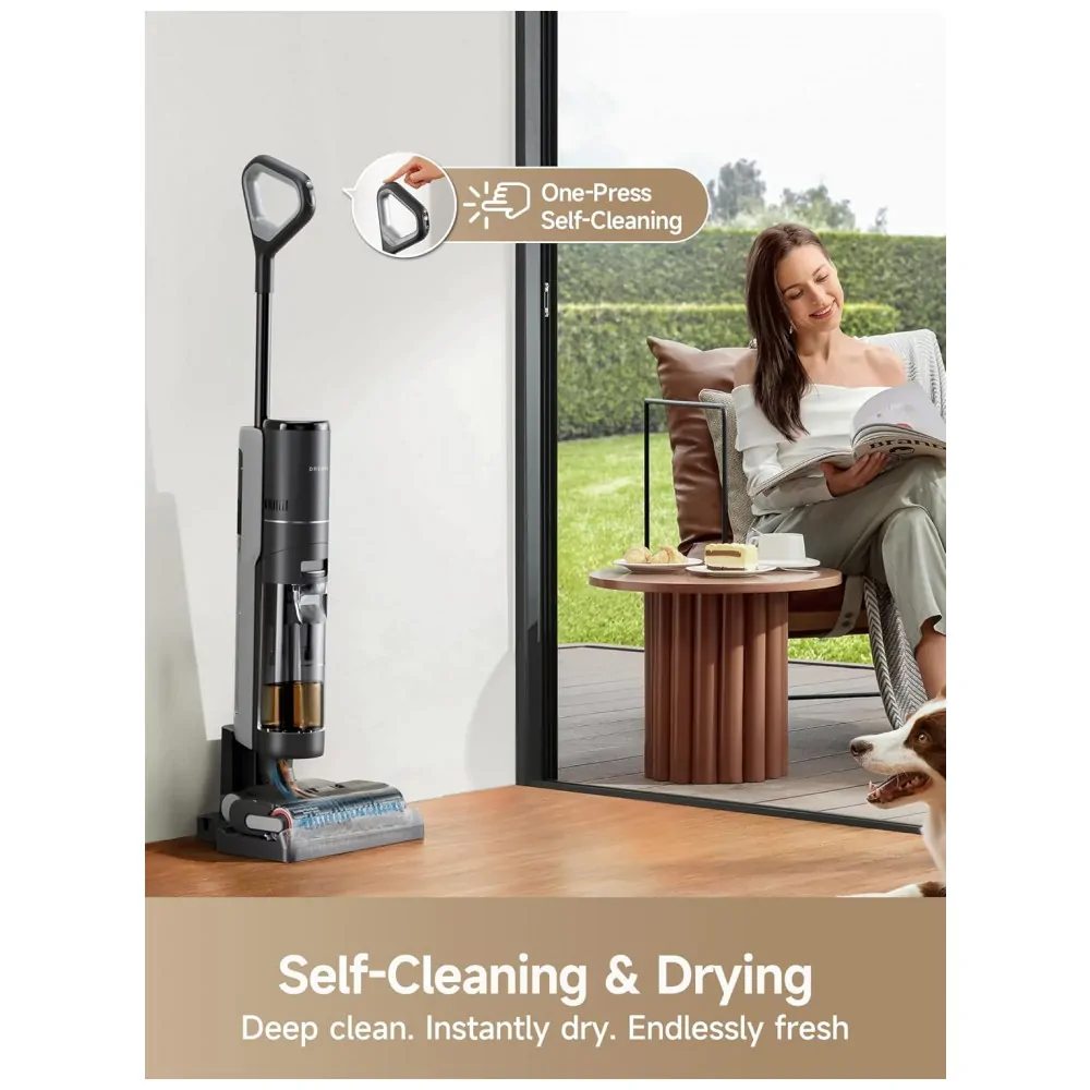 Aspirador e Mop DREAME H12 PRO Limpeza Eficiente e Inteligente, Autolimpeza com Ar Quente, Bateria de Longa Duração