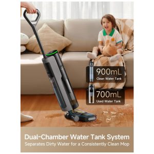 Aspirador e Mop DREAME H12 PRO Limpeza Eficiente e Inteligente, Autolimpeza com Ar Quente, Bateria de Longa Duração