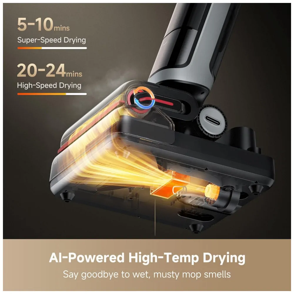 ectqc65d831f0b_5 jpg - Aspirador de Pó DREAME H15 Pro Heat Wet Dry Limpeza Profunda com Água Quente a 185F e Tecnologia Robótica AI