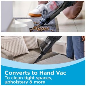 Aspirador de Pó Sem Fio BLACK DECKER POWERSERIES 20V MAX, Bastão Recarregável com Luzes LED no Chão, Leve e Antiemaranhado