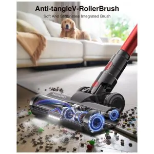 Aspirador de Pó Sem Fio MOHOMO Nova V5, 600W 50KPa 70Min de Limpeza Contínua, Filtro HEPA, Tela OLED Touch, Escova Anti Emaranhado, Ideal para Pisos e