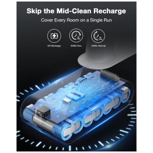 Aspirador de Pó Sem Fio para Casa, Leve e Recarregável com 55min de Autonomia, Sucção Poderosa, Farol LED Verde,Maircle