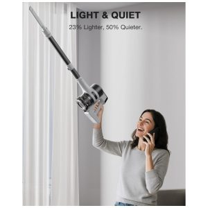 Aspirador de Pó Sem Fio para Casa, Leve e Recarregável com 55min de Autonomia, Sucção Poderosa, Farol LED Verde,Maircle