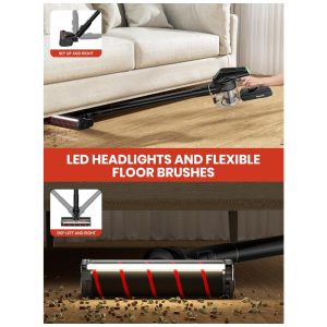 Aspirador Sem Fio Autolimpante Honeywell VC16 Aeromax Elite Preto Fosco 600W 60 Minutos 25.2V.