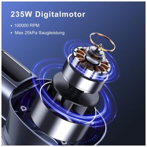 Aspirador Sem Fio Lubluelu GX 202CR US Rosa Brushless 235W 25kPa Autoestável 50 Minutos 25.9V.
