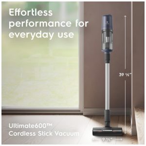 Aspirador Sem Fio Electrolux Ultimate600 Azul Denim PowerPro Bristle LED 50 Minutos EHVS65S1AD 21.6V.