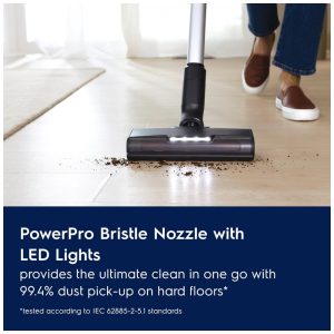 Aspirador Sem Fio Electrolux Ultimate600 Azul Denim PowerPro Bristle LED 50 Minutos EHVS65S1AD 21.6V.