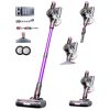 Aspirador Sem Fio VIAFLY Roxo 45kPa 550W Auto Suportado LED Anti Emaranhado V16PRO new 1.5L 22V