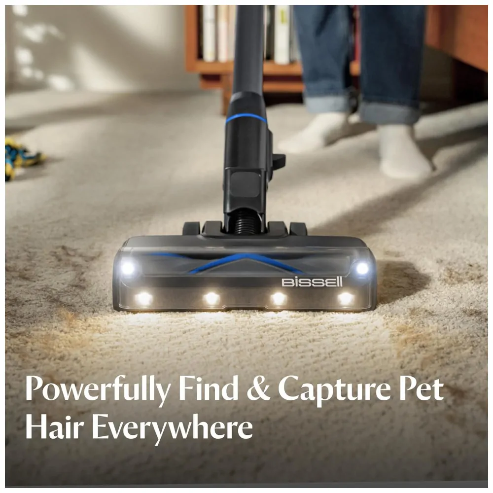 Aspirador Sem Fio Bissell PowerClean FurGuard Cinza Escuro Autolimpante 280W 50 Minutos 25.2V.