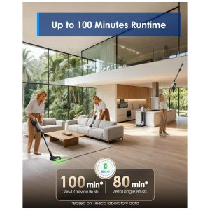 Aspirador Sem Fio Tineco Pure ONE Station 5 Pro Cinza 200AW ZeroTangle Autolimpeza 100 Minutos PURE ONE STATION 5 PRO 25.2V