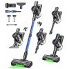 Aspirador de Pó Sem Fio OUYFHK Azul 45KPa 8 em 1 Leve Anti Emaranhado 50 Minutos LED A27D 22.2V