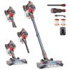 Aspirador Sem Fio BSNAW Vermelho 35kPa LED Bateria Destacável 45 Minutos 8 em 1 XL 638A 22.2V