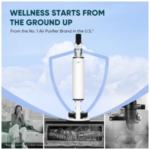 Aspirador Sem Fio LEVOIT AERO Branco HyperPulse Anti Emaranhado HEPA Autoesvazia LSV Q601 WUS 3.5L 28.8V