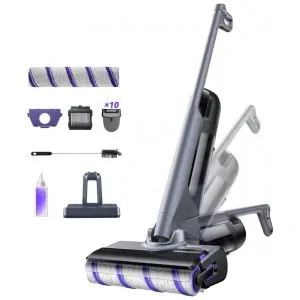 Aspirador e Limpador Úmido Seco NARWAL S30 Pro Cinza Espacial 20000Pa Anti Emaranhado Auto Limpeza 90 C 21.6V