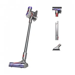 Aspirador Sem Fio Dyson V8 Plus Prata Níquel 115AW 21.6V 0.54L Filtro HEPA