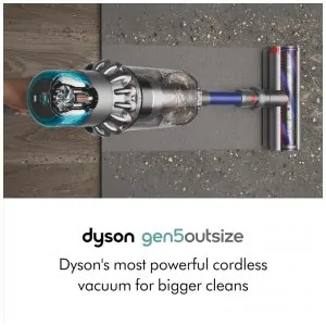 Aspirador Vertical Sem Fio Dyson Gen5outsize Níquel Azul 22,2V 3,9kg 140min