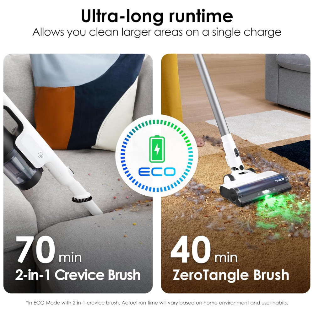 Aspirador Sem Fio Tineco Pure ONE Station 5 Branco 175W ZeroTangle iLoop Autolimpeza 70 Minutos Pure ONE Station 5 25.2V