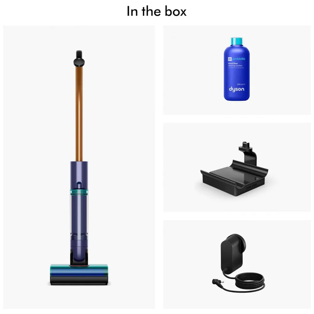 Aspirador de Pisos Dyson Clean Wash Hygiene Azul Prússia Cobre Sem Fio WR03 14.4V