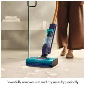 Aspirador de Pisos Dyson Clean Wash Hygiene Azul Prússia Cobre Sem Fio WR03 14.4V