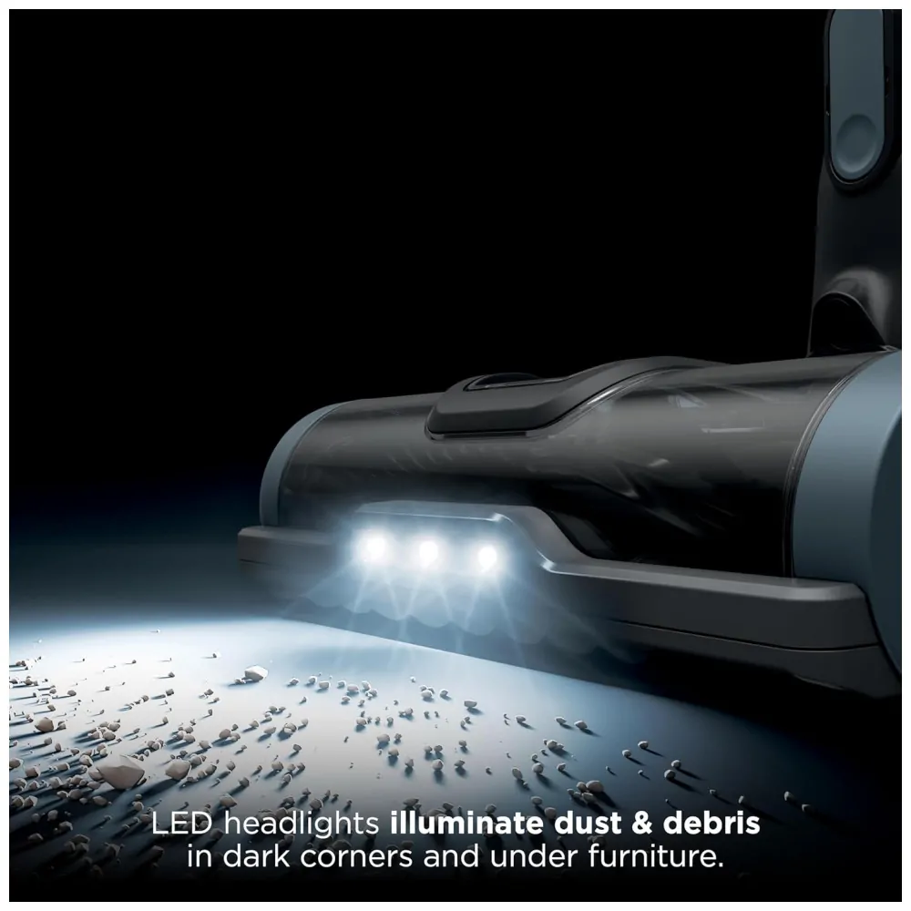 Aspirador vertical sem fio Shark Pet IX141AMZ azul gelo reservatório XL LED portátil até 40 min 181W 21,6V 110V