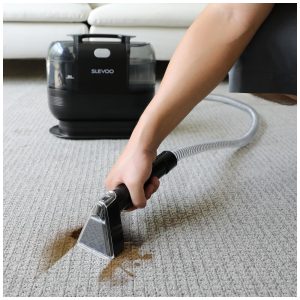 Extratora e Higiniezadora de Carpetes e Estofados com Sucção Forte de 12Kpa, Slevoo AUC103, Preto