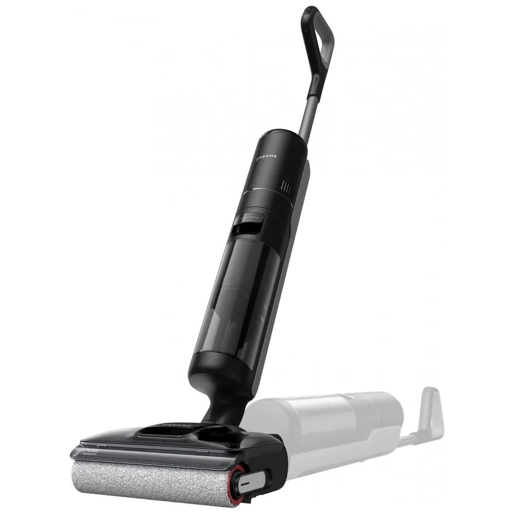 Aspirador vertical sem fio DREAME H12 Pro FlexReach 18.000Pa, lava e aspira 2 em 1 para pisos duros, autolimpeza a 90 C, 50 min, 110V
