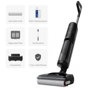Aspirador vertical sem fio DREAME H12 Pro FlexReach 18.000Pa, lava e aspira 2 em 1 para pisos duros, autolimpeza a 90 C, 50 min, 110V