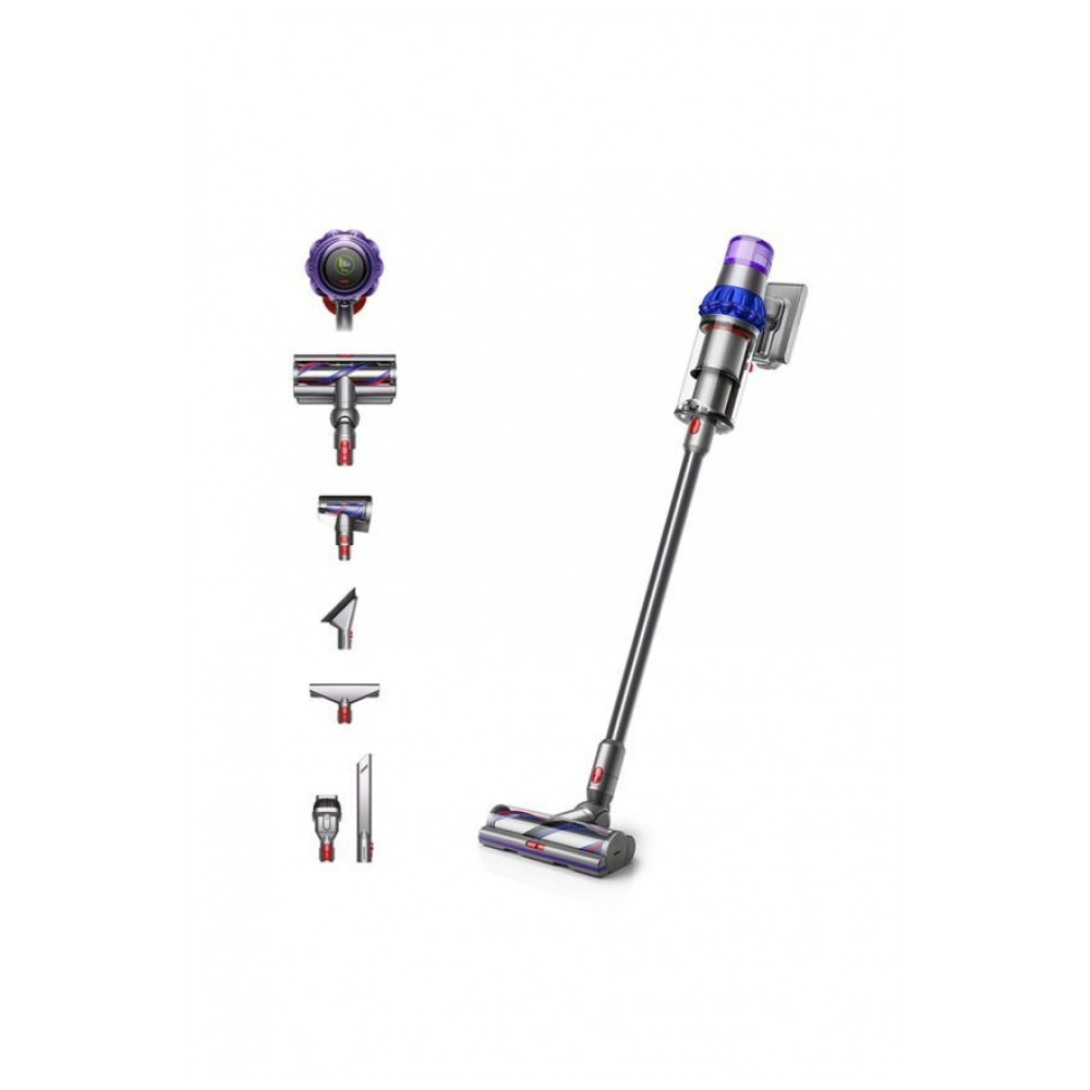 Aspirador de Pó Vertical Sem Fio Dyson V15 Detect com Sensor de Poeira, 240 AW, Tela LCD e 60 min de Autonomia 220V