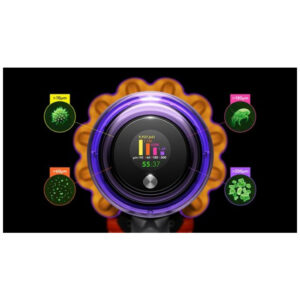 Aspirador de Pó Vertical Sem Fio Dyson V15 Detect com Sensor de Poeira, 240 AW, Tela LCD e 60 min de Autonomia 220V