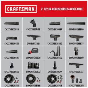Aspirador de Pó Seco e Úmido 60L, 110v, CRAFTSMAN CMXEVBE17595, Vermelho
